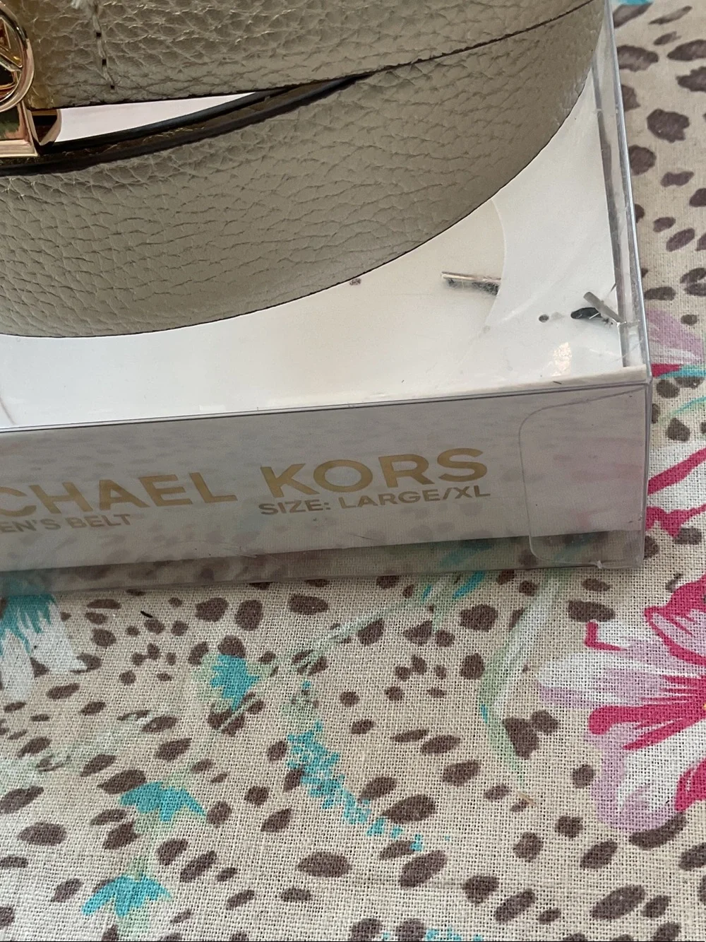Michael Kors Pebbled Gold Leather with Gold Hardware